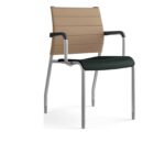 Comfortable and stylish guest chair with a supportive Thintex back