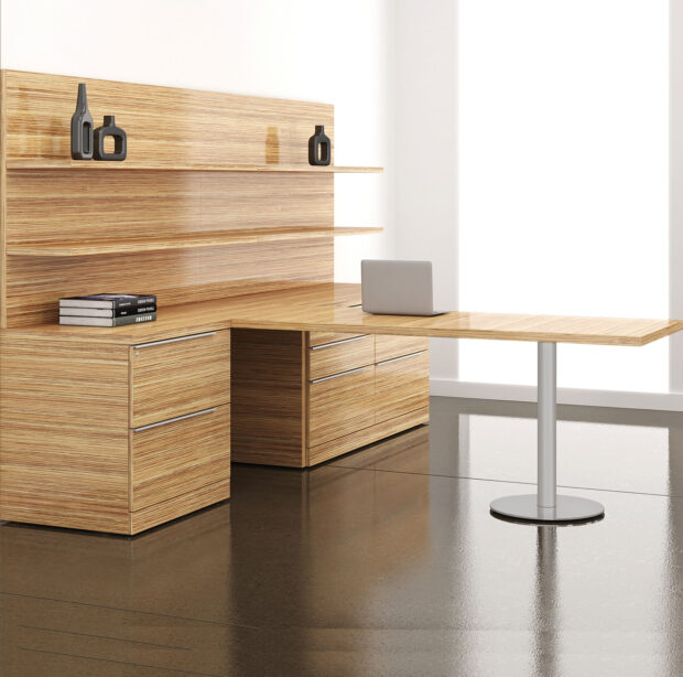 Executive Desks in Oak Wood Veneers