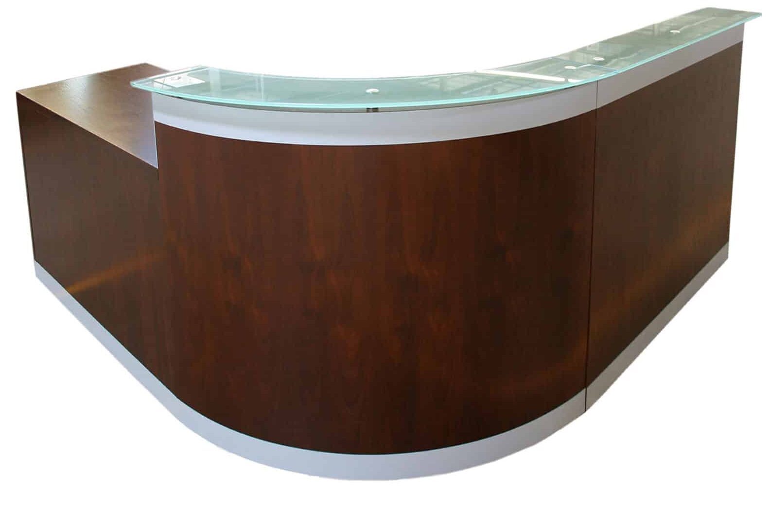 Deskmakers' custom reception desks