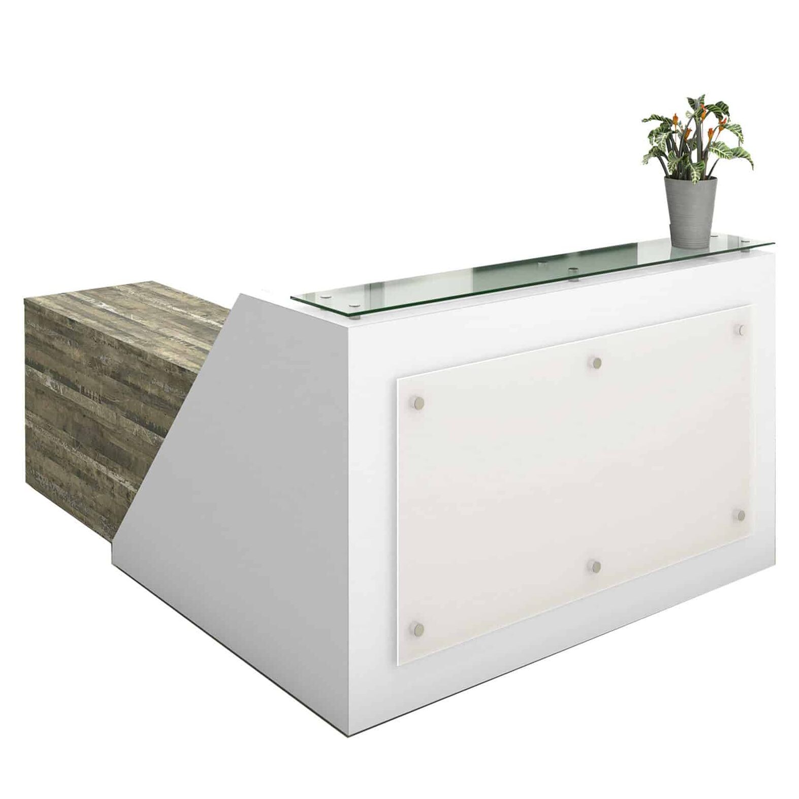 Deskmakers' custom reception desks