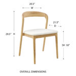 Eurostyle Estelle Chair 91020 Dimensions