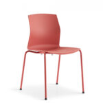 Source Celebrate Stacking Chair Red Armless