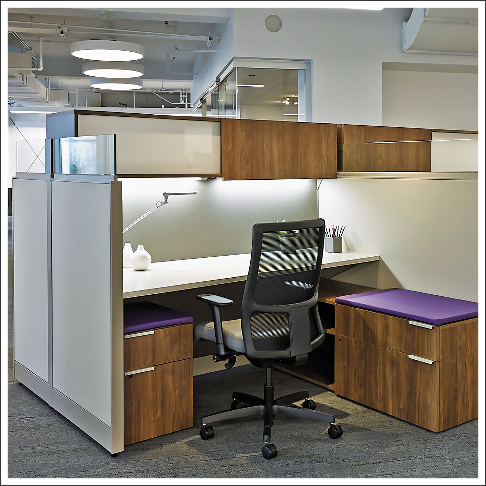 Hon Accelerate Semi Private Cubicle Trader Boys Office Furniture