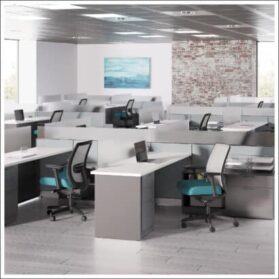 Workstations are a versatile option when planning an office.