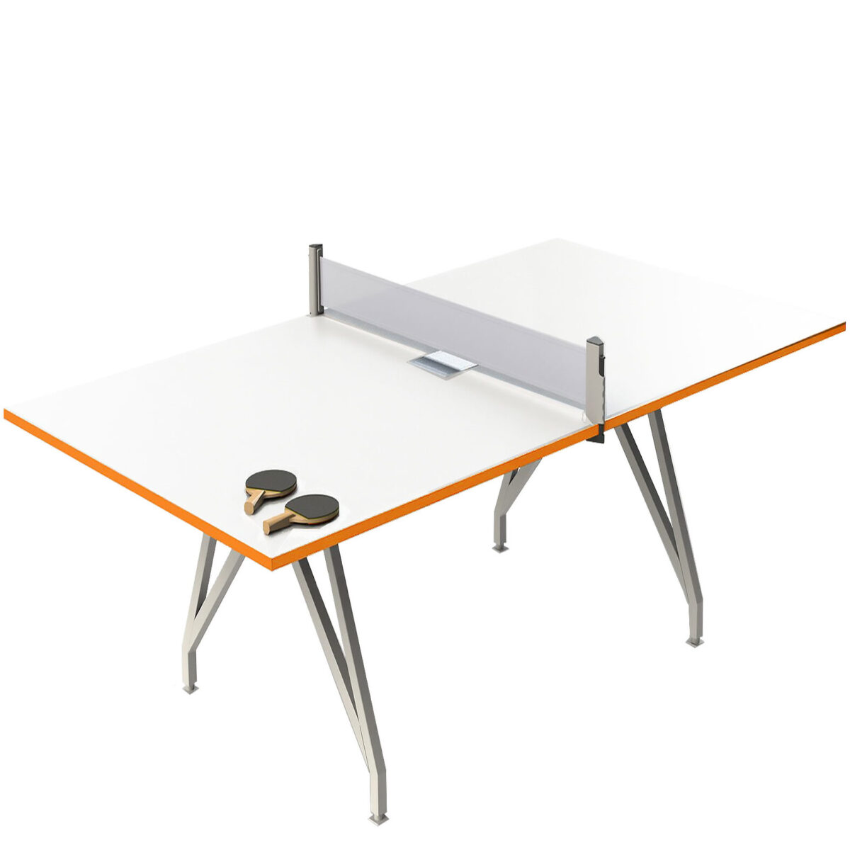 scale-1 to 1-eyhov conference-and ping pong table with Orange edge banding