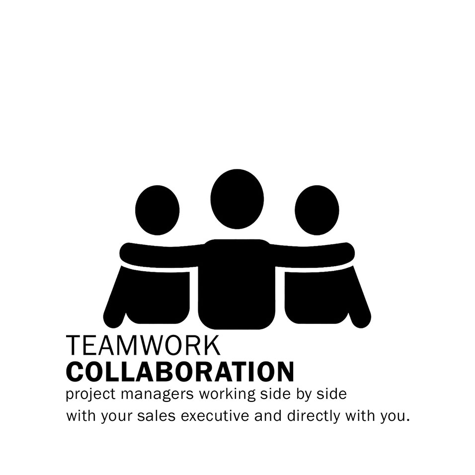 Project Managers working side by side with your sales executive and directly with you.