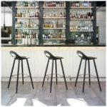 source international design Black O Stool