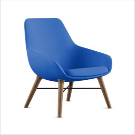 9 to 5 Lilly Series Accent Chair in Blue Fabric
