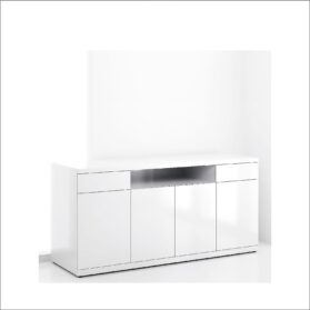Conference Buffet Credenza that raises T.V. monitor