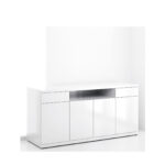 Office Buffet Cabinets and Carts Credenza that raises T.V. monitor