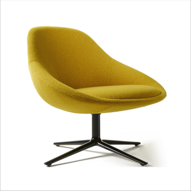 Stylex Cove Series Yellow Fabric Accent Chair
