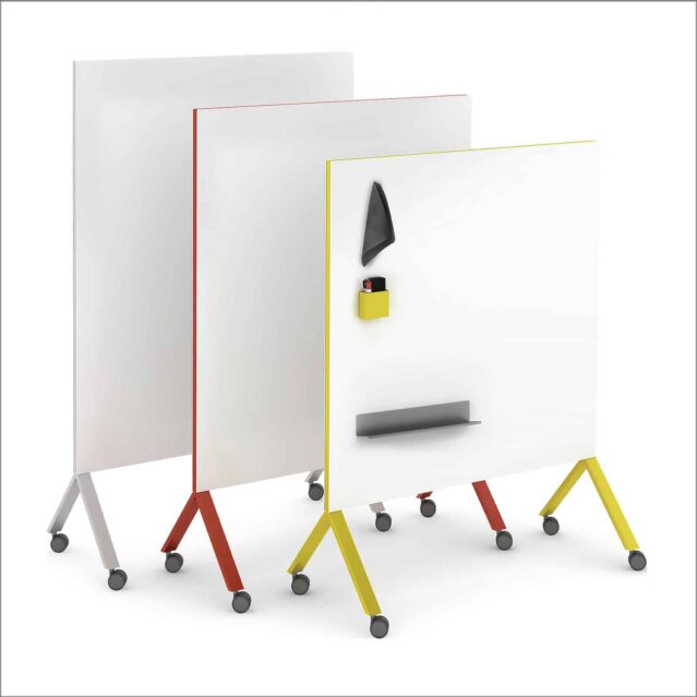 Mobile Marker Board Frames in Primary Colors
