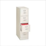 Steel 4 Drawer Vertical File Cream Paint Finish