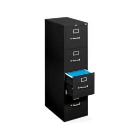 Hon Vertical File 4 Drawer Black