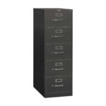 Hon Letter Size 5 Drawer Vertical Charcoal File Cabinet