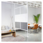 While single Framewall room dividers can be ordered, multiple Framewalls can be linked together to further create space!