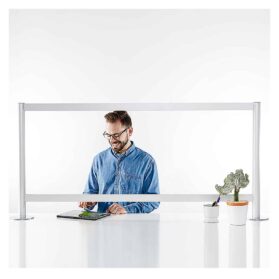 Protect your employees with this attractive counter shield