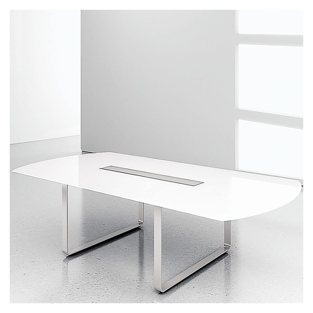 Nuvo Glass Conference Table Trader Boys Office Furniture