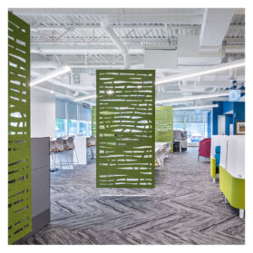 Beyond versatility, ezoBord Hanging Partitions boast impressive aesthetic and practical benefits