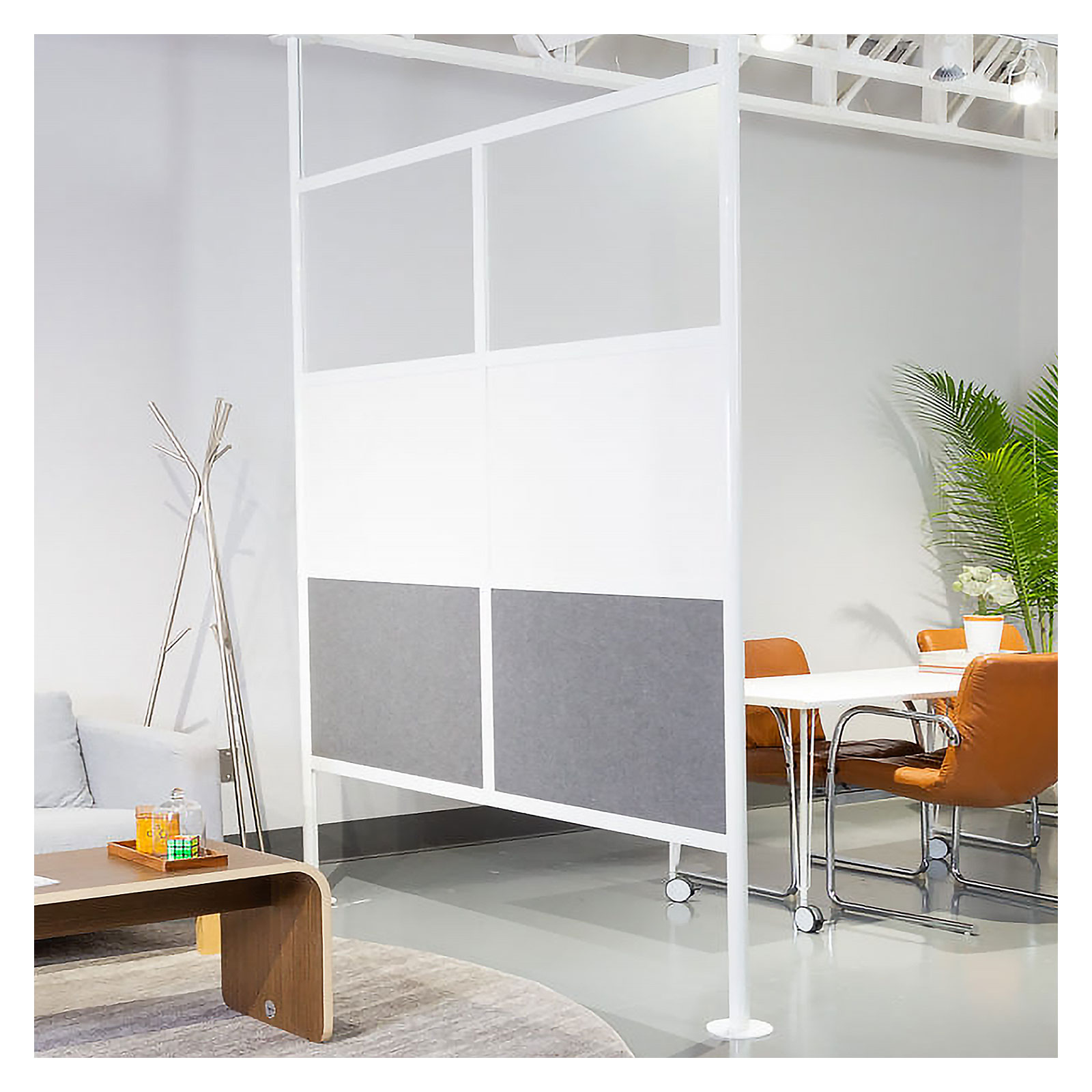 While single Framewall room dividers can be ordered, multiple Framewalls can be linked together to further create space!