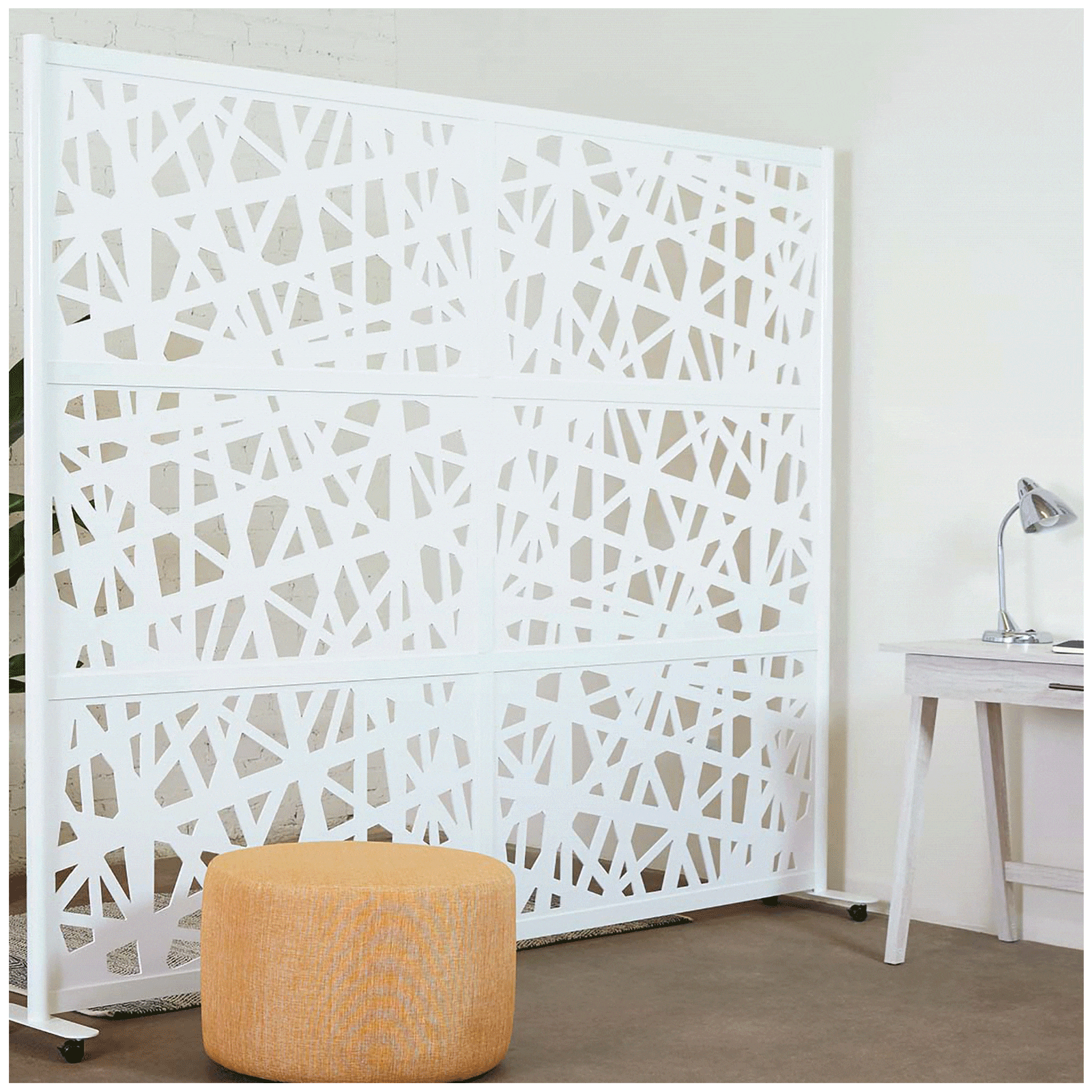 Make a statement in your space while defining it with Loftwall Web Room Dividers