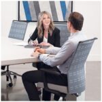 The Sona task chair is smart, sleek and slim with ergonomic engineering.