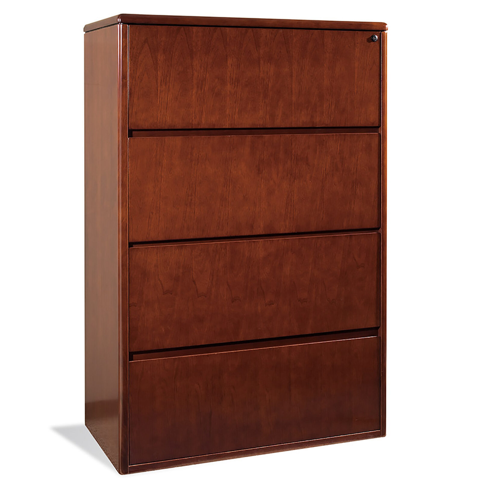 4-drawer wood lateral file